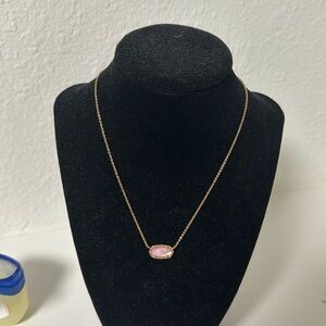 purple pink and rose gold kendra scott necklace